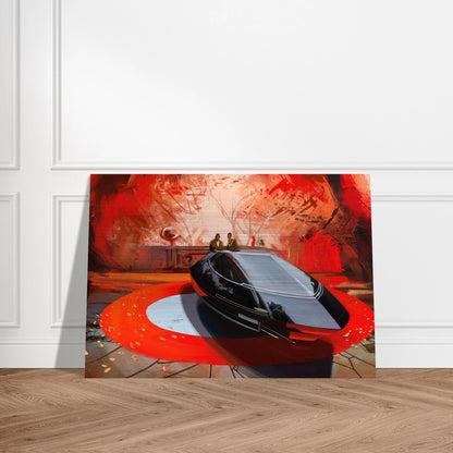 Syd Mead - Syd Mead Brushed Aluminum Print - 70x100 cm / 28x40 inches | Syd Mead Aluminum Print | Syd Mead Prints