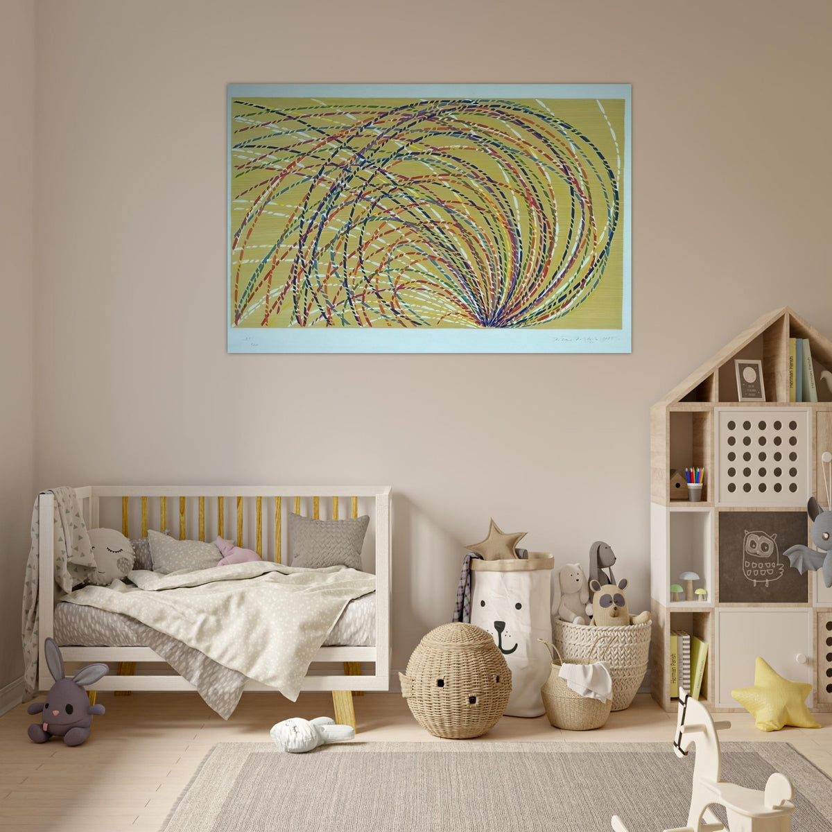 Aurora - 1985 - Piero Dorazio Art Prints - 100x150 cm / 40x60″ inches | Piero Dorazio Poster | Piero Dorazio Prints