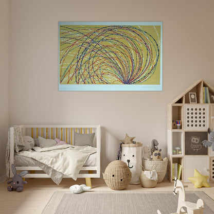 Aurora - 1985 - Piero Dorazio Art Prints - 100x150 cm / 40x60″ inches | Piero Dorazio Poster | Piero Dorazio Prints