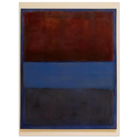 Mark Rothko - No.61 Rust and Blue - 1953 Wall Art - 21x29.7 cm / 8x12" - Fine Art Poster-canvas - -