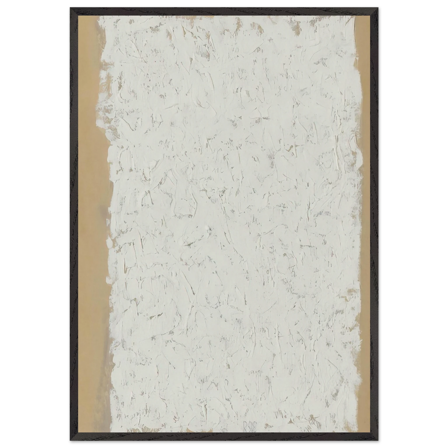 Enter - Minimalism - Robert Ryman 70x100 cm / 28x40 inches Framed Art Print – Black Wooden Frame
