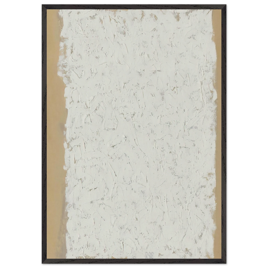 Enter - Minimalism - Robert Ryman 70x100 cm / 28x40 inches Framed Art Print – Black Wooden Frame