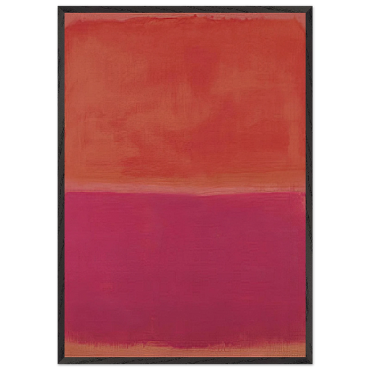 No 3 - 1967 - Mark Rothko 70x100 cm / 28x40 inches Framed Art Print – Black Wooden Frame