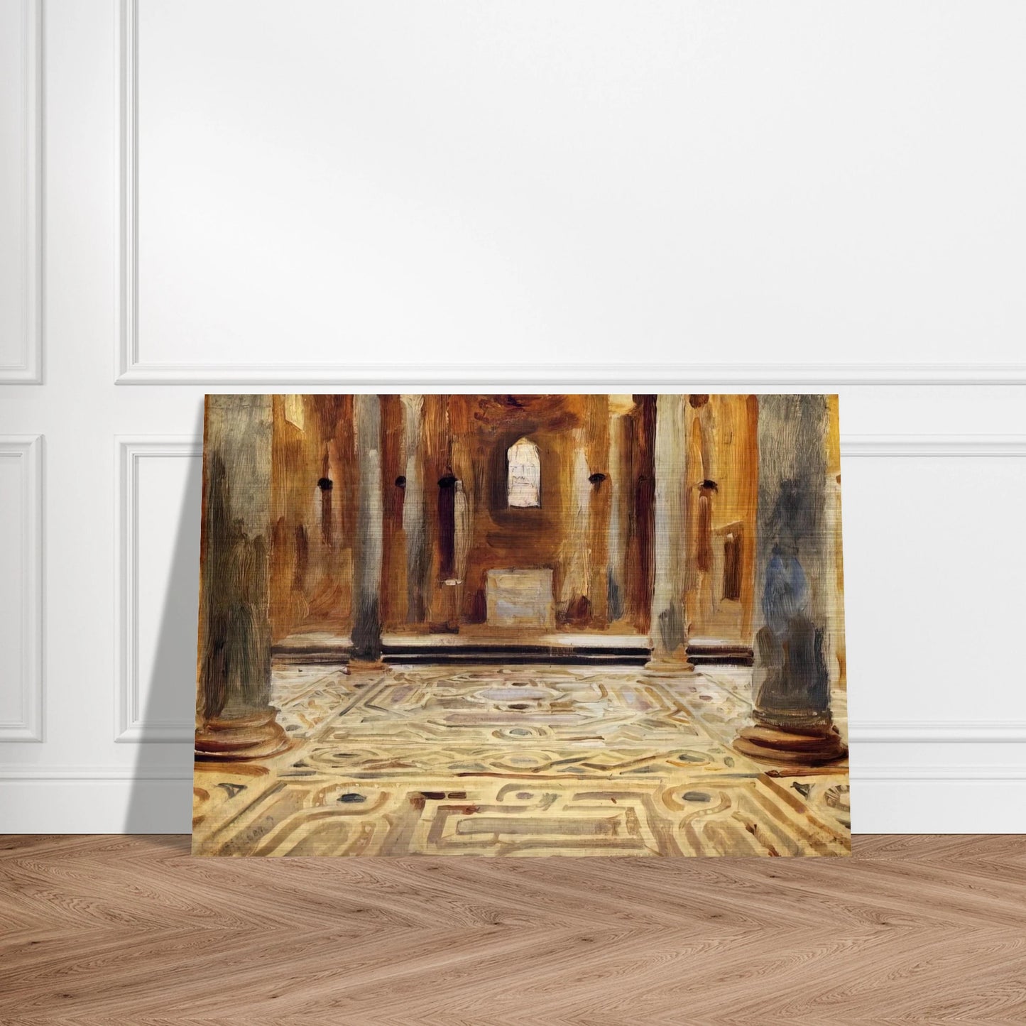 A Mosque, Cairo - John Singer Sargent Brushed Aluminum Print - 70x100 cm / 28x40 inches | John Singer Sargent Aluminum Print | John Singer Sargent Prints