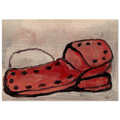 SHOES 1968 - Philip Guston Brushed Aluminum Print - 70x100 cm / 28x40 inches | Philip Guston Aluminum Print | Philip Guston Prints