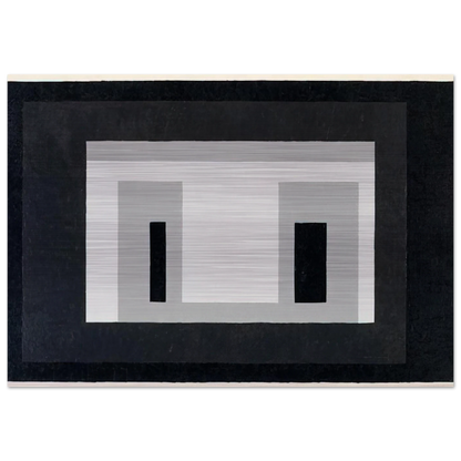 VARIANT ADOBE 1948 - Josef Albers Brushed Aluminum Print - 70x100 cm / 28x40 inches | Josef Albers Aluminum Print | Josef Albers Prints