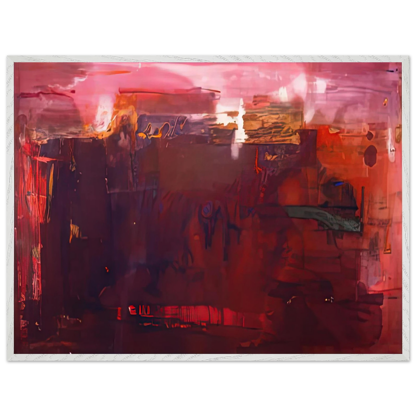 Helen Frankenthaler - Carousel, 1979- Wall Art - 30x40 cm / 12x16 inches - Premium Wooden Framed Poster With Fine Art Paper-canvas - Wood frame