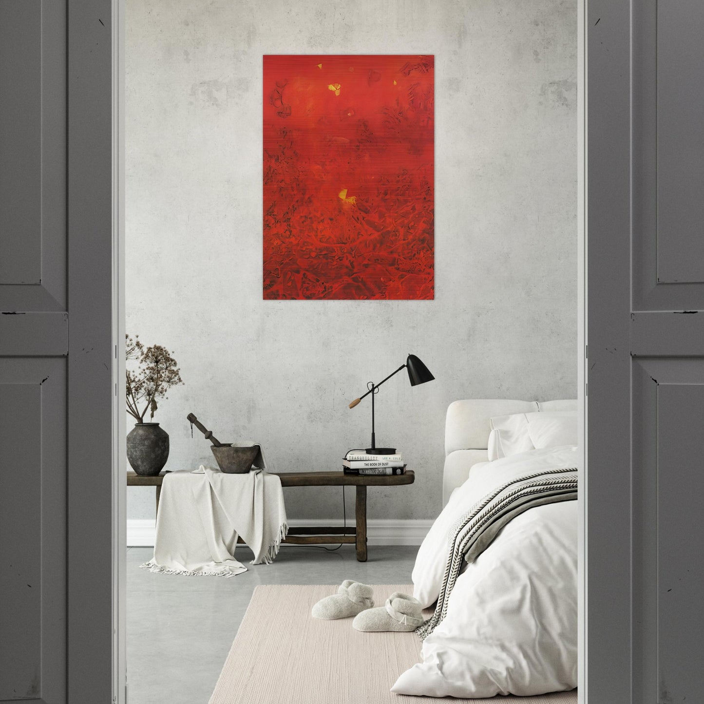 Le jardin de la France - Max Ernst Brushed Aluminum Print - 70x100 cm / 28x40 inches | Max Ernst Aluminum Print | Max Ernst Prints