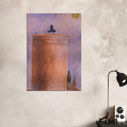TOWER - Salvador Dali Brushed Aluminum Print - 70x100 cm / 28x40 inches | Salvador Dali Aluminum Print | Salvador Dali Prints