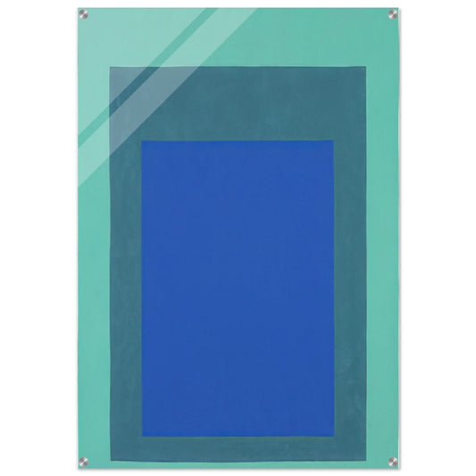 HOMAGE TO THE SQUARE 1976 - Josef Albers Acrylic Print - 70x100 cm / 28x40″ inches | Josef Albers Wall Art | Josef Albers Prints