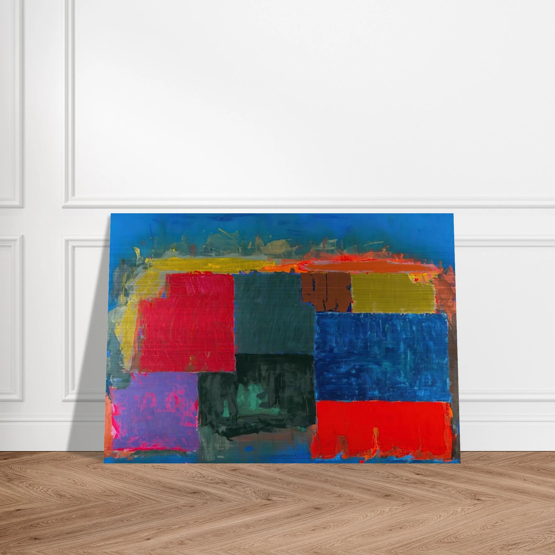 North Sound - 1979 - John Hoyland Brushed Aluminum Print - 70x100 cm / 28x40 inches | John Hoyland Aluminum Print | John Hoyland Prints