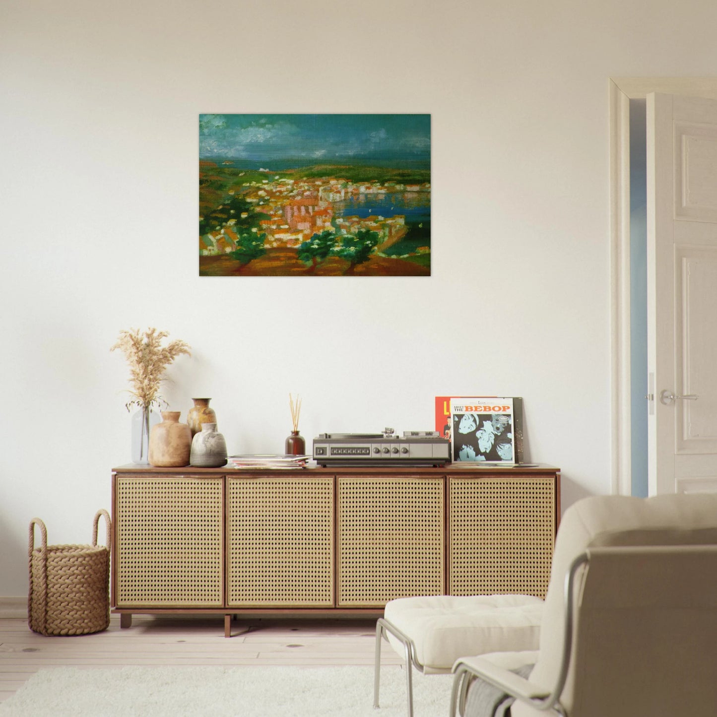 LANDSCAPE NEAR CADAQUES 1921 1 - Salvador Dali Brushed Aluminum Print - 70x100 cm / 28x40 inches | Salvador Dali Aluminum Print | Salvador Dali Prints