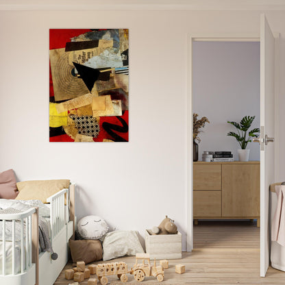 HITLER GANG 1944 - Kurt Schwitters Brushed Aluminum Print - 70x100 cm / 28x40 inches | Kurt Schwitters Aluminum Print | Kurt Schwitters Prints