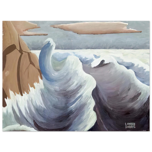 Lawren Harris - Shoreline - Art Nouveau Modern  75x100 cm / 30x40inches Fine Art Poster