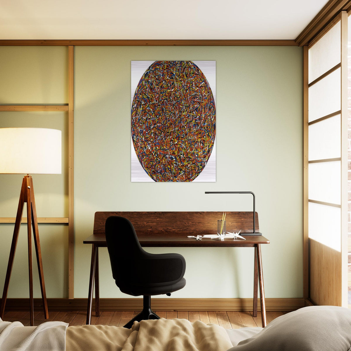 Lines in All Directions - Sol LeWitt Brushed Aluminum Print - 70x100 cm / 28x40 inches | Sol LeWitt Aluminum Print | Sol LeWitt Prints