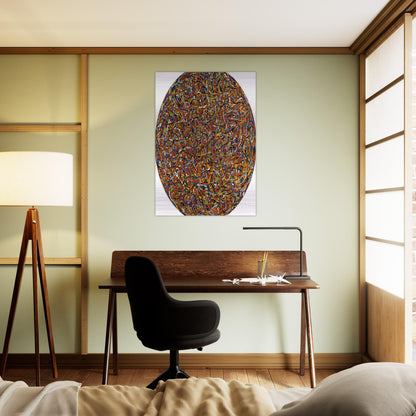 Lines in All Directions - Sol LeWitt Brushed Aluminum Print - 70x100 cm / 28x40 inches | Sol LeWitt Aluminum Print | Sol LeWitt Prints