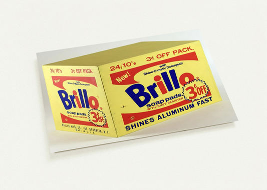 Brillo Box  3c Off  By Andy Warhol Pack of 10 Post Cards | Andy Warhol Post Cards | A6 (10.5 x 14.8 cm) - 4.1 x 5.8 inches