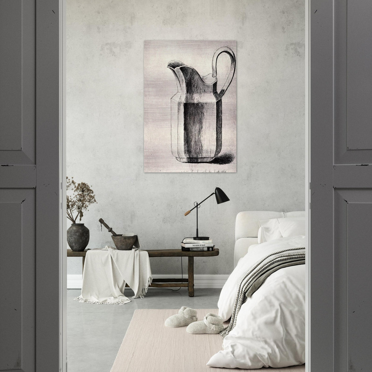 Milk Jug - Vincent van Gogh Brushed Aluminum Print - 70x100 cm / 28x40 inches | Vincent van Gogh Aluminum Print | Vincent van Gogh Prints