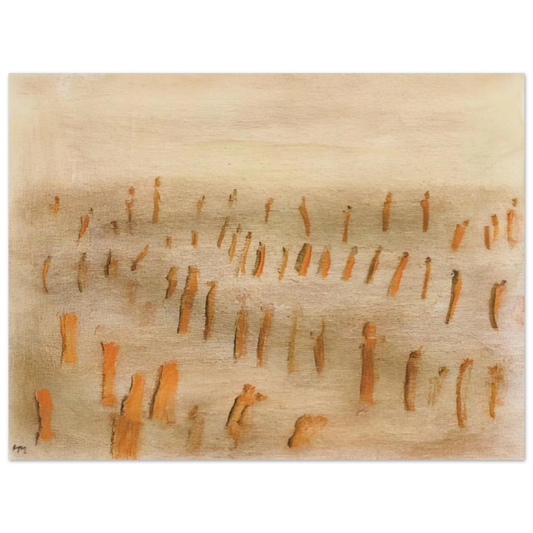 Henri Michaux - Untitled - Art Informel, Expressionism  75x100 cm / 30x40inches Fine Art Poster