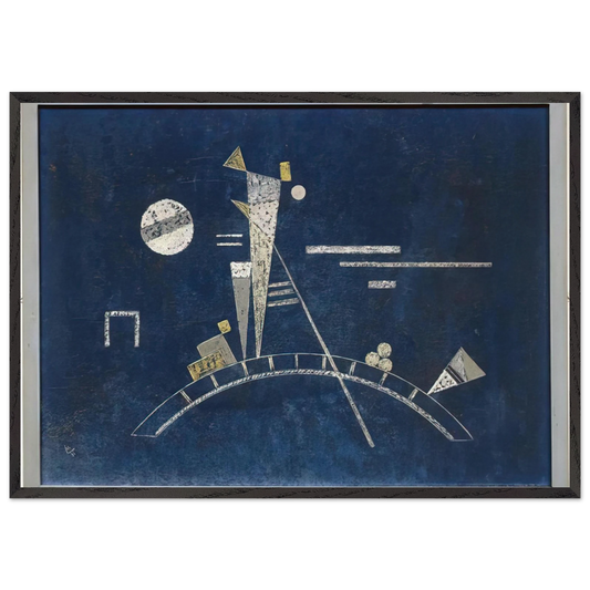 FRAGILE 1931 - Wassily Kandinsky 70x100 cm / 28x40 inches Framed Art Print – Black Wooden Frame