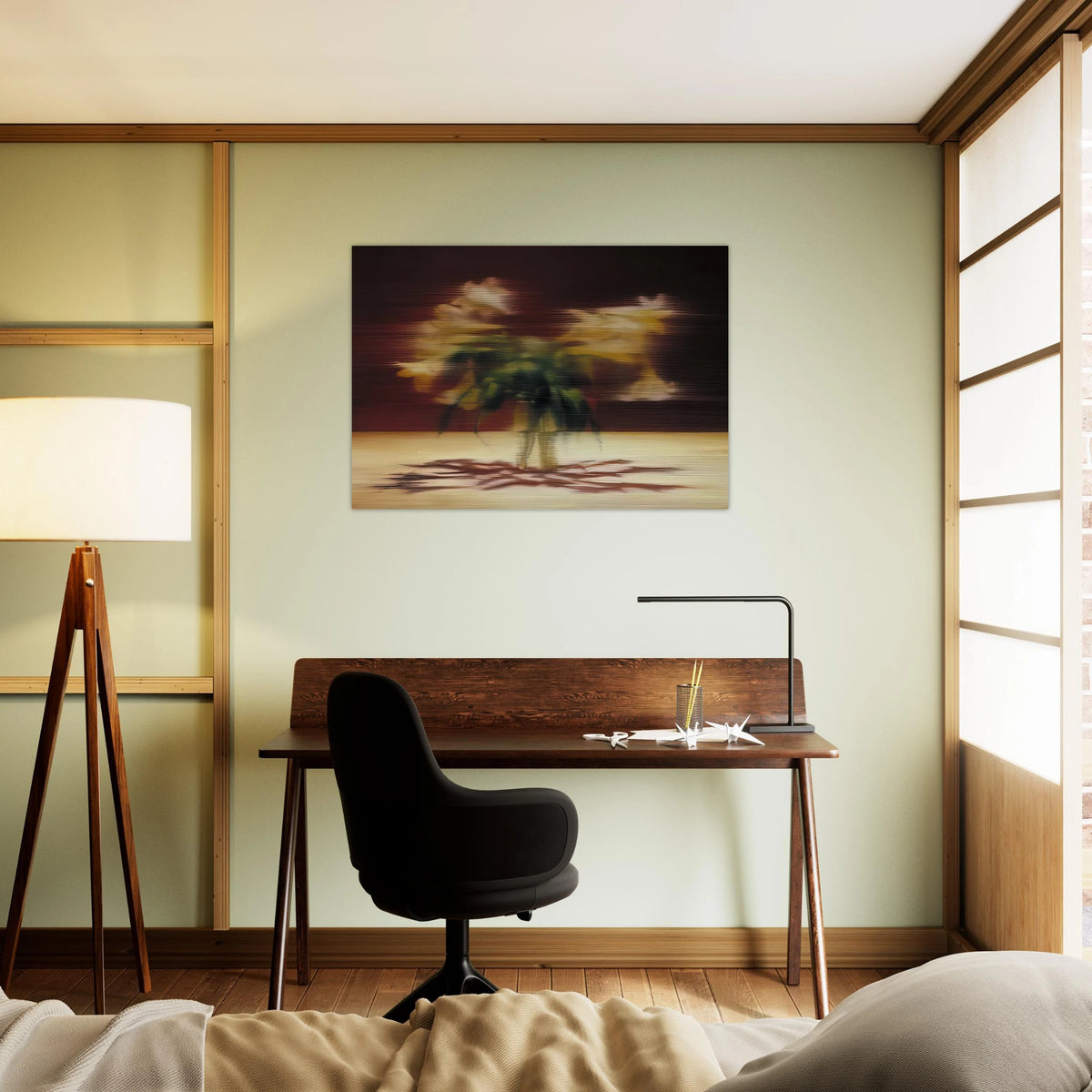 LILIES - Gerhard Richter Brushed Aluminum Print - 70x100 cm / 28x40 inches | Gerhard Richter Aluminum Print | Gerhard Richter Prints