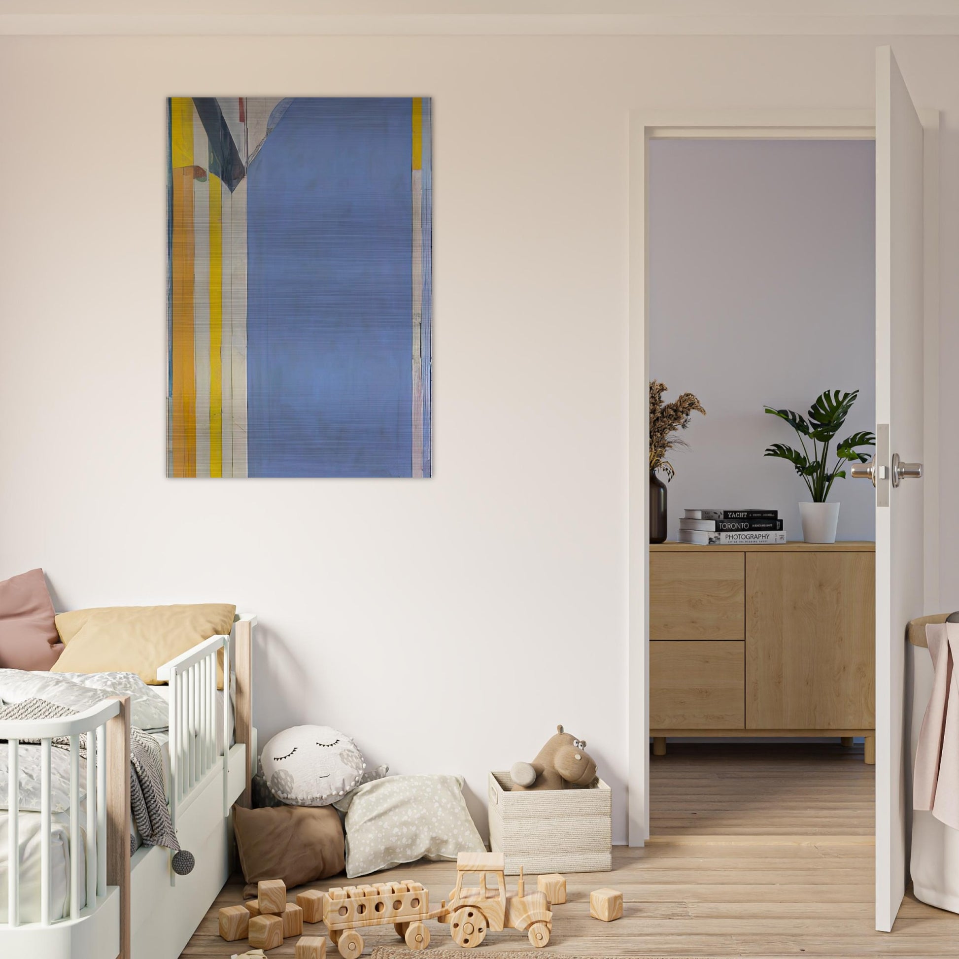 Ocean Park #139 - Richard Diebenkorn Brushed Aluminum Print - 70x100 cm / 28x40 inches | Richard Diebenkorn Aluminum Print | Richard Diebenkorn Prints