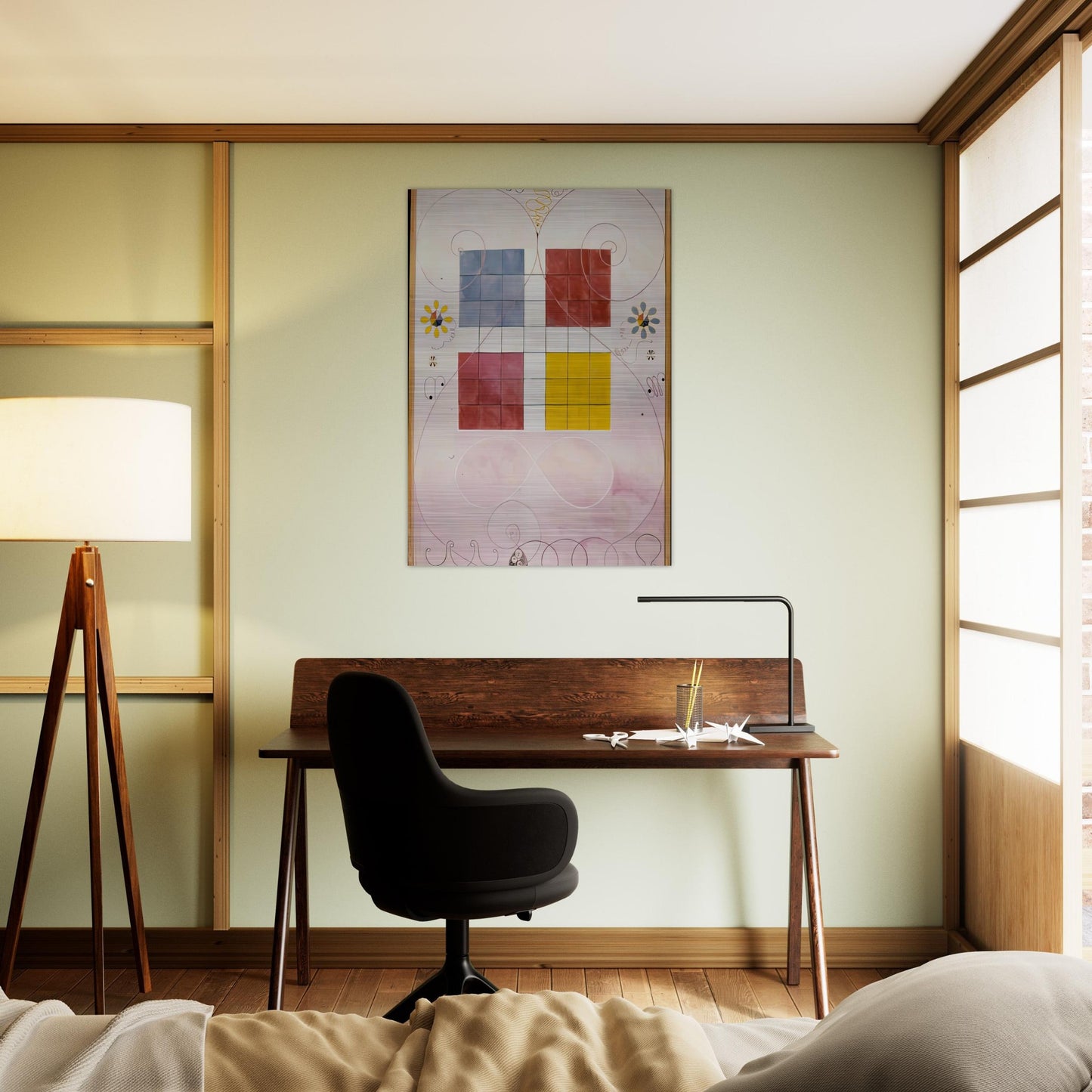 DE TIO ST RSTA N 10 ALDERDOMEN 1907 - Hilma af Klint Brushed Aluminum Print - 70x100 cm / 28x40 inches | Hilma af Klint Aluminum Print | Hilma af Klint Prints