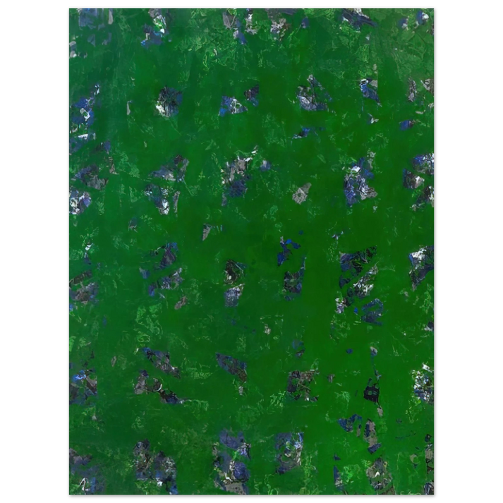 Sam Francis - Green Buddha  L. L261; SF-337; G. 1157   75x100 cm / 30x40inches Fine Art Poster