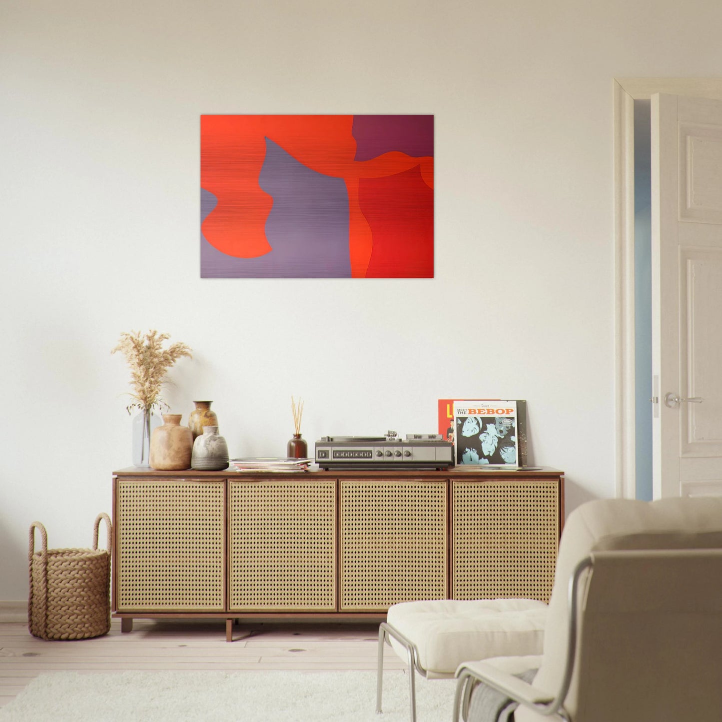 Passage-‚rosion - Fernand Leduc Brushed Aluminum Print - 70x100 cm / 28x40 inches | Fernand Leduc Aluminum Print | Fernand Leduc Prints
