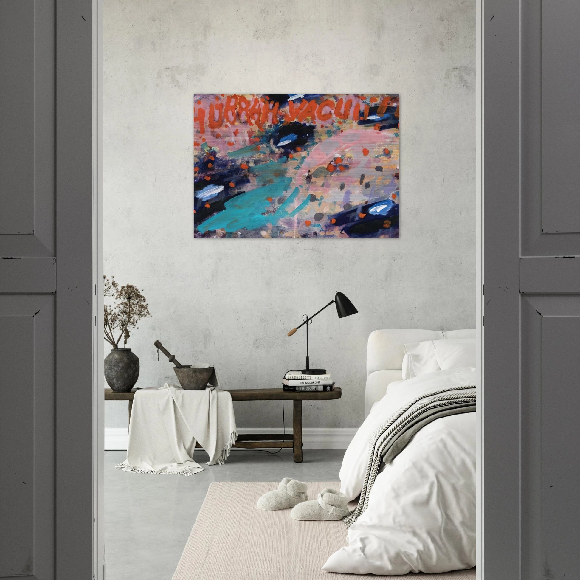 Hurrah Vacuii!! - 1988 - Paul Thek Brushed Aluminum Print - 70x100 cm / 28x40 inches | Paul Thek Aluminum Print | Paul Thek Prints