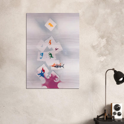 UNTITLED 2 - Alighiero Boetti Brushed Aluminum Print - 70x100 cm / 28x40 inches | Alighiero Boetti Aluminum Print | Alighiero Boetti Prints