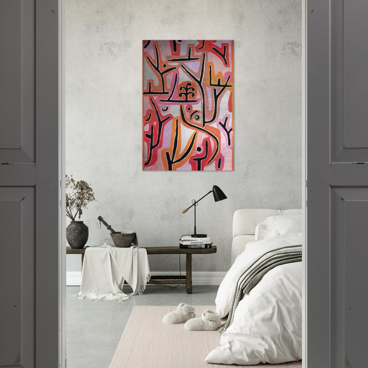 PARK BEI LU 1938 - Paul Klee Brushed Aluminum Print - 70x100 cm / 28x40 inches | Paul Klee Aluminum Print | Paul Klee Prints