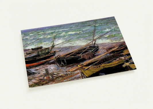 Fishing Boats By claude monet Pack of 10 Post Cards | claude monet Post Cards | A6 (10.5 x 14.8 cm) - 4.1 x 5.8 inches