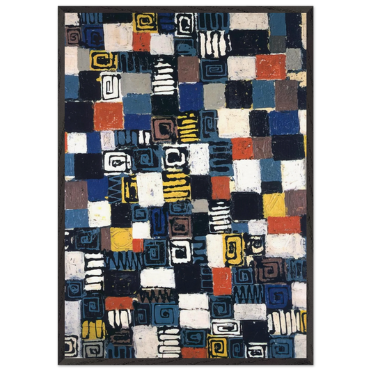 Untitled from Little Image series - Lee Krasner 70x100 cm / 28x40 inches Framed Art Print – Black Wooden Frame