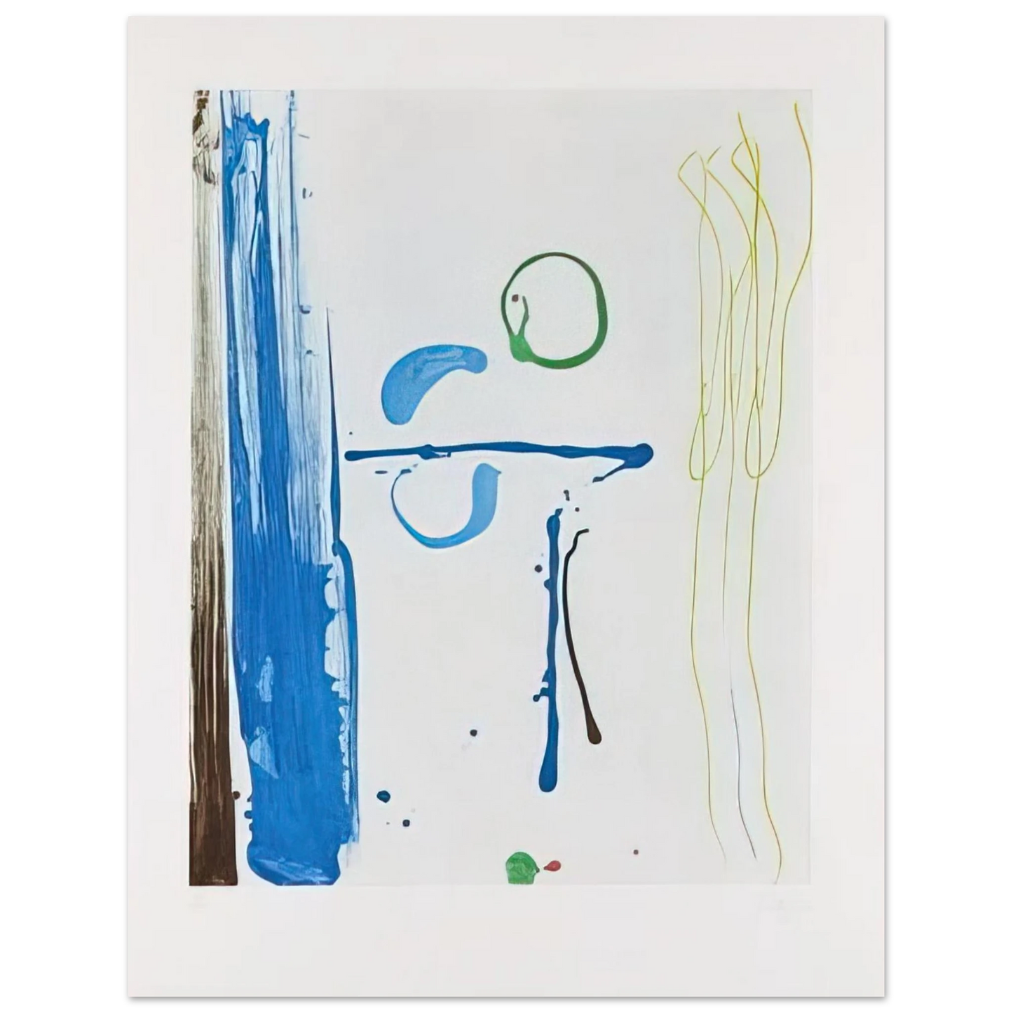 Helen Frankenthaler - Sunshine After Rain - 1987 Wall art - 40x60 cm / 16x24 inches - Premium Wooden Framed Poster With Fine Art Paper-canvas - Black frame
