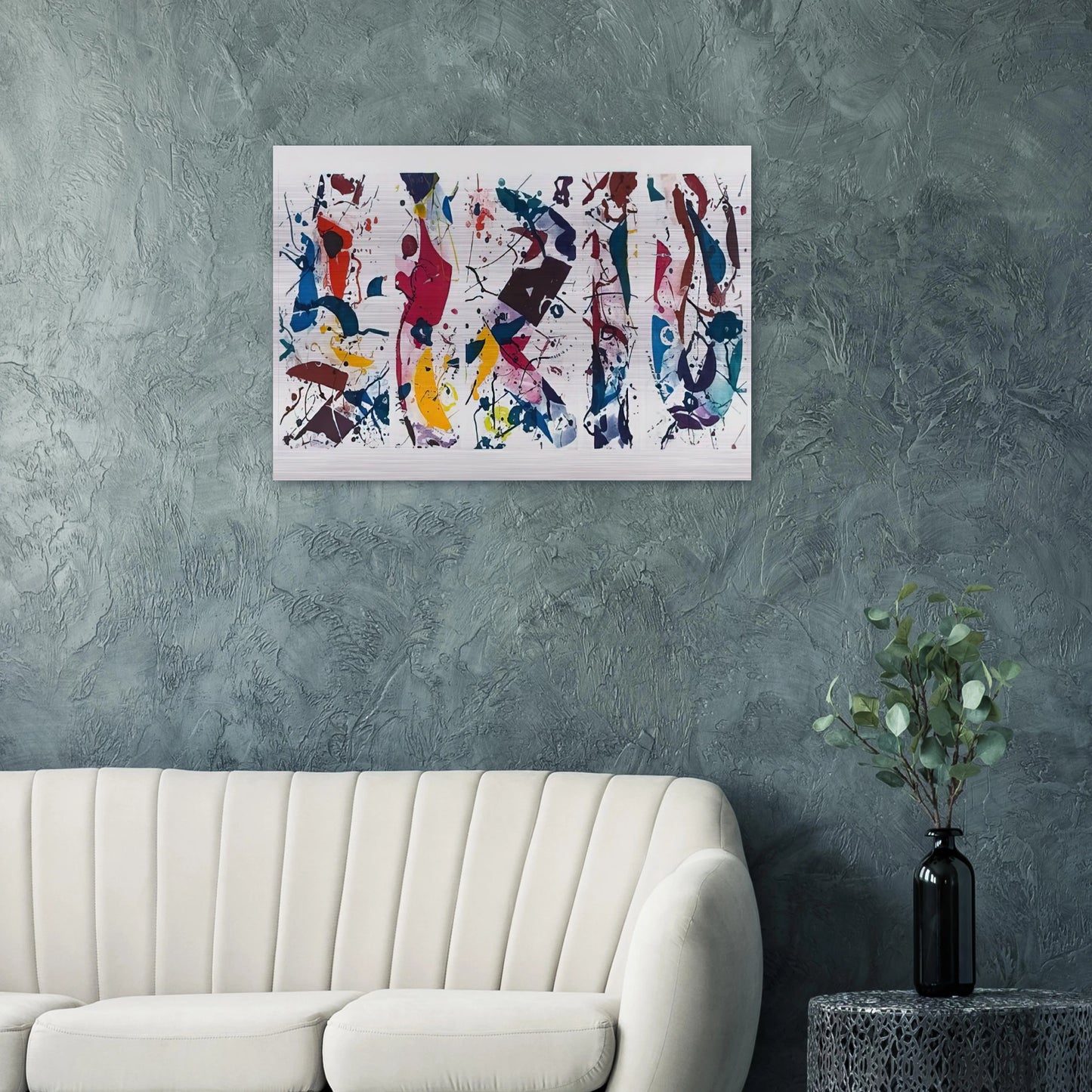 Untitled SFE 020  Lembark I53  - Sam Francis Brushed Aluminum Print - 70x100 cm / 28x40 inches | Sam Francis Aluminum Print | Sam Francis Prints