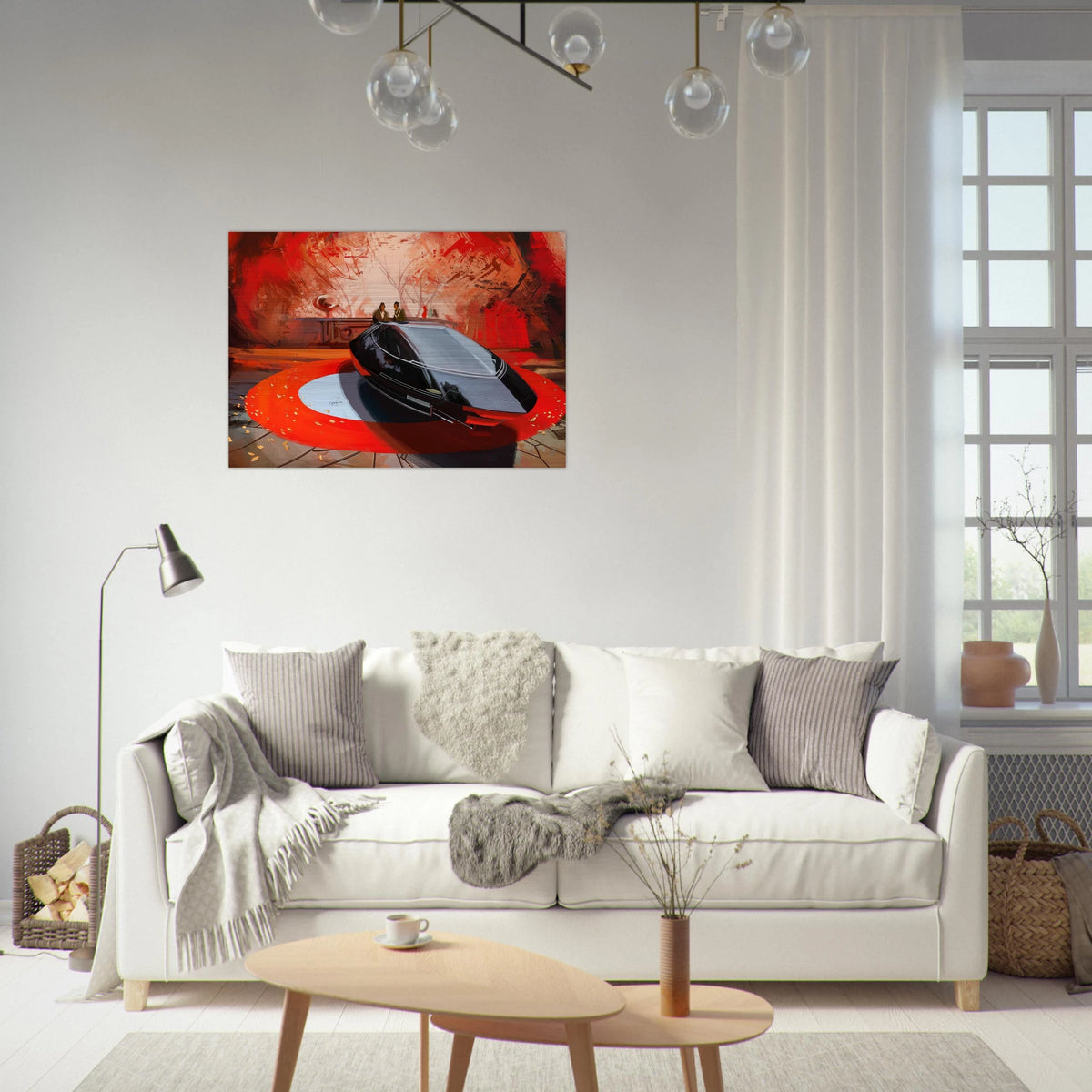 Syd Mead - Syd Mead Brushed Aluminum Print - 70x100 cm / 28x40 inches | Syd Mead Aluminum Print | Syd Mead Prints