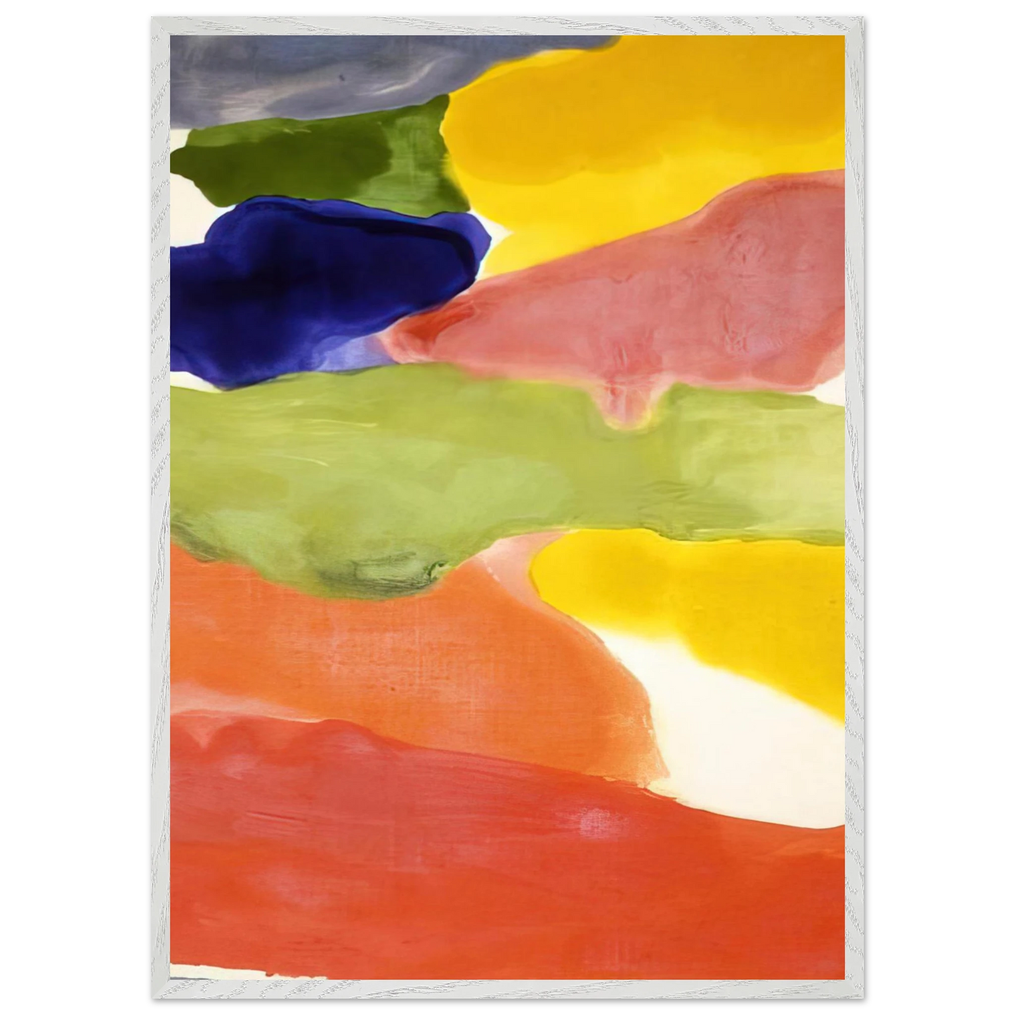 Helen Frankenthaler - Tutti-Fruitti - 1966 Wall art - 13x18 cm / 5x7 inches - Premium Wooden Framed Poster With Fine Art Paper-canvas - Wood frame