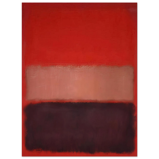 Mark Rothko - No. 46 Black, Ochre, Red Over Red - 1957 Wall Art - 21x29.7 cm / 8x12" - Fine Art Poster-canvas - -