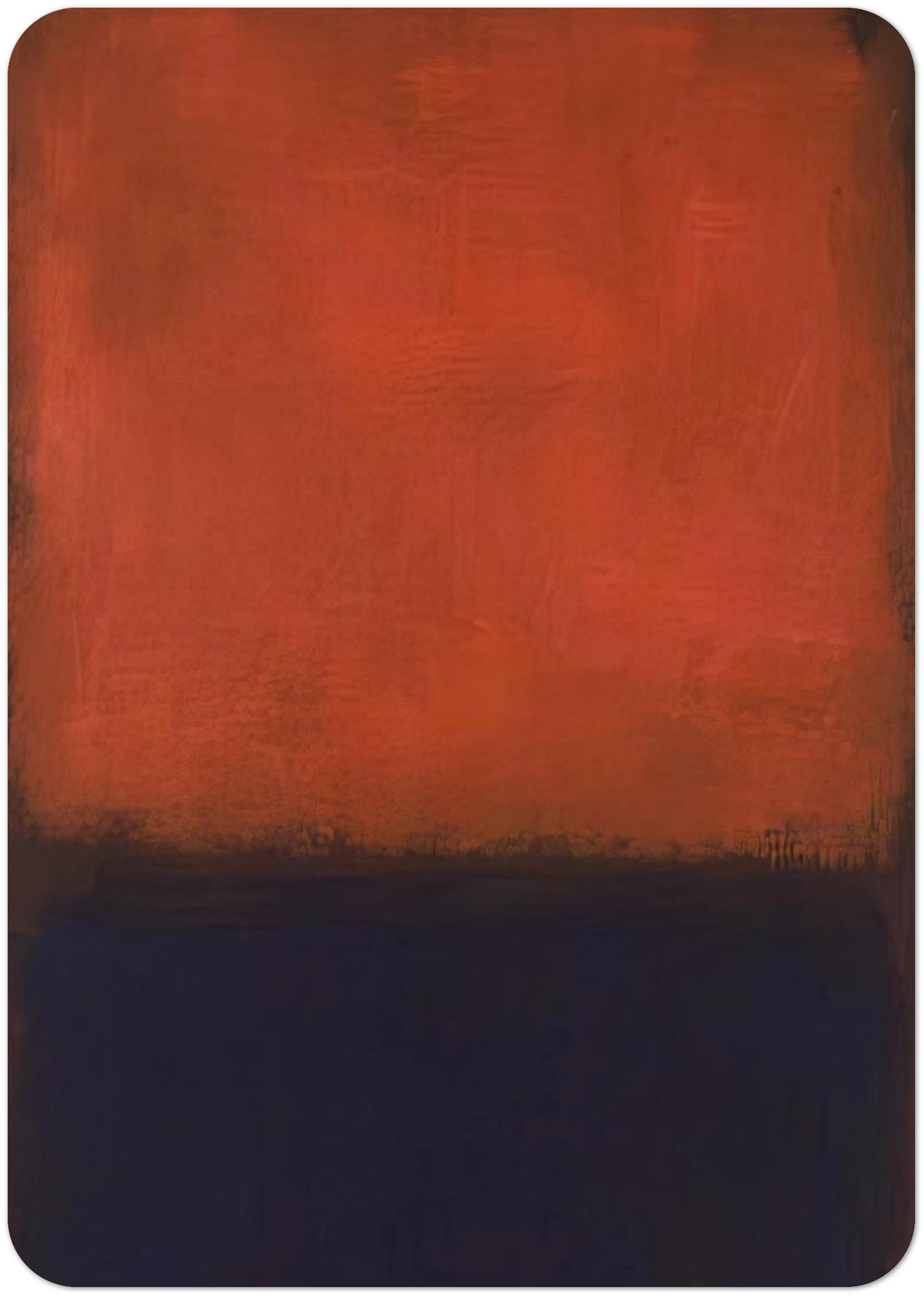 No. 14 - 1960 By Mark Rothko Pack of 10 Post Cards | Mark Rothko Post Cards | A6 (10.5 x 14.8 cm) - 4.1 x 5.8 inches