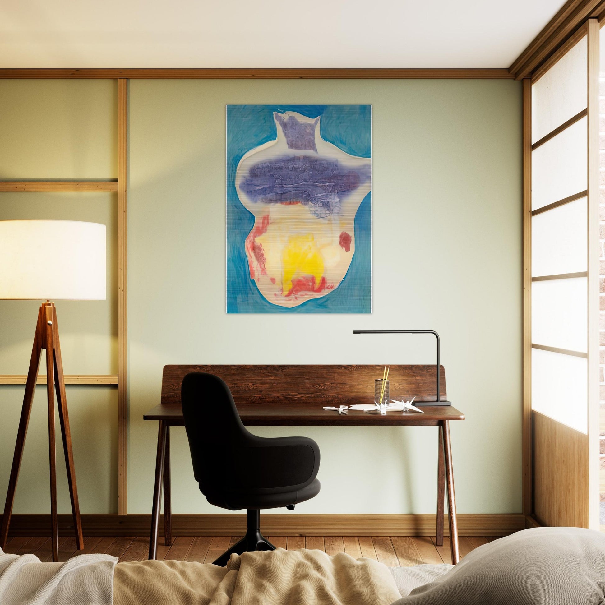 Narcissus, 1963- - Helen Frankenthaler Brushed Aluminum Print - 70x100 cm / 28x40 inches | Helen Frankenthaler Aluminum Print | Helen Frankenthaler Prints