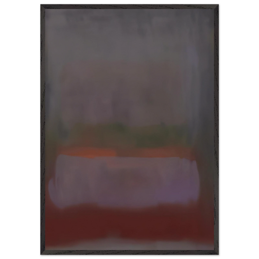 UNTITLED 1967 N4 - Esteban Vicente 70x100 cm / 28x40 inches Framed Art Print – Black Wooden Frame