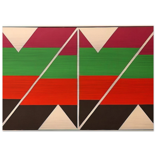 Scissors Jack - 1974 - Larry Zox Brushed Aluminum Print - 70x100 cm / 28x40 inches | Larry Zox Aluminum Print | Larry Zox Prints