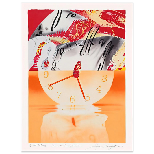 James Rosenquist - Hole in the Center of the Clock  75x100 cm / 30x40inches Fine Art Poster