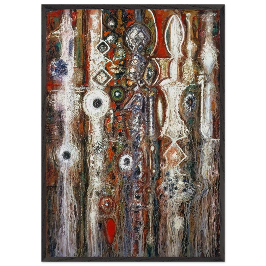 Illumination Gothic - Richard Pousette-Dart 70x100 cm / 28x40 inches Framed Art Print – Black Wooden Frame