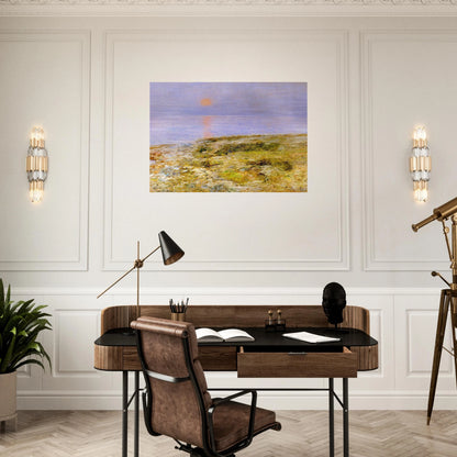 Sunset, Isle of Shoals - Childe Hassam Brushed Aluminum Print - 70x100 cm / 28x40 inches | Childe Hassam Aluminum Print | Childe Hassam Prints