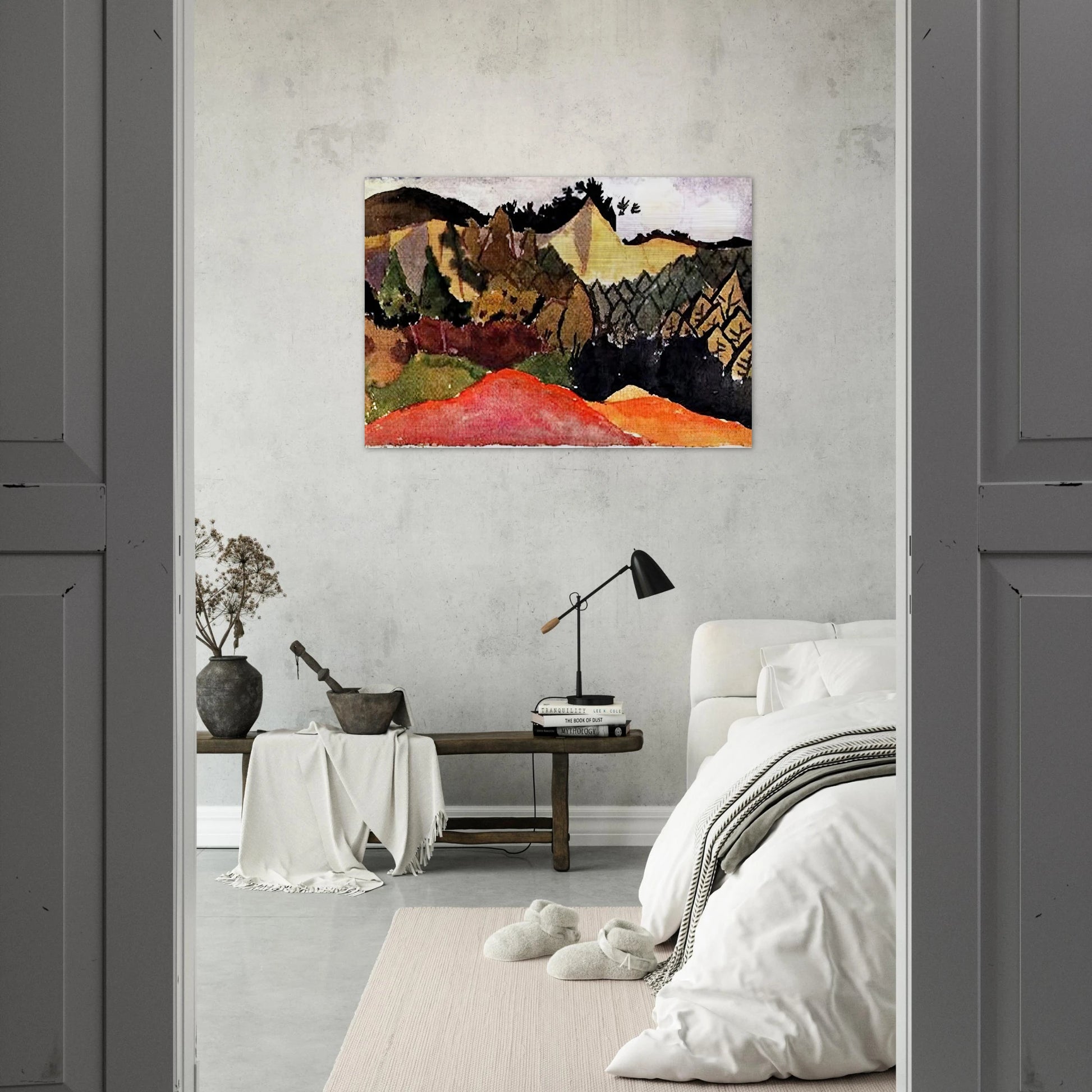 IN THE QUARRY - Paul Klee Brushed Aluminum Print - 70x100 cm / 28x40 inches | Paul Klee Aluminum Print | Paul Klee Prints