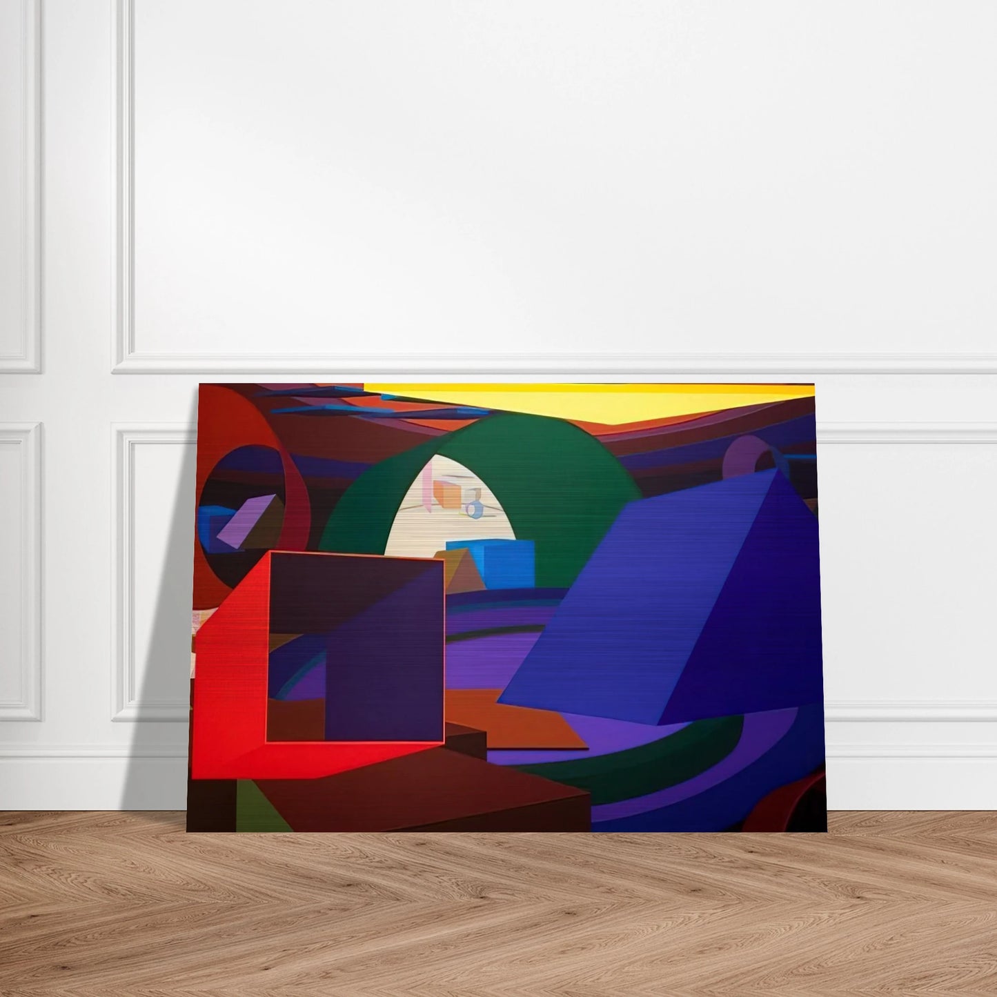 Orion II - Al Held Brushed Aluminum Print - 70x100 cm / 28x40 inches | Al Held Aluminum Print | Al Held Prints