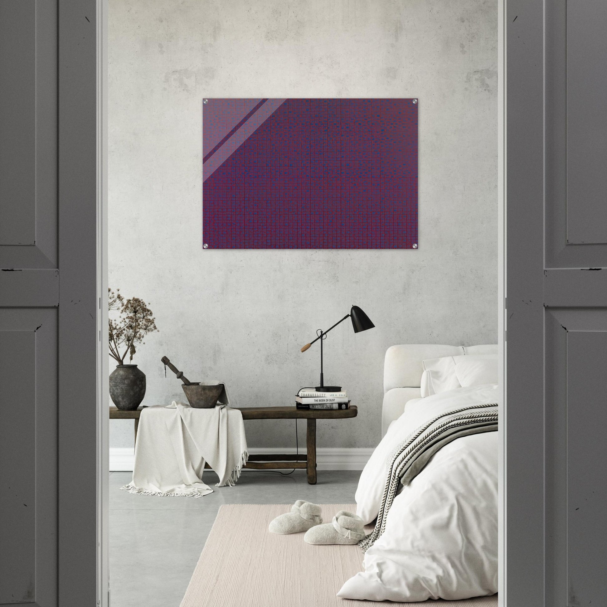 4 trames 22°5, 45°, 67°5, 90° - 1969 - Francois Morellet Acrylic Print - 70x100 cm / 28x40″ inches | Francois Morellet Wall Art | Francois Morellet Prints
