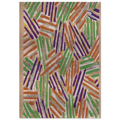 UNTITLED ULAE S13 - Jasper Johns Brushed Aluminum Print - 70x100 cm / 28x40 inches | Jasper Johns Aluminum Print | Jasper Johns Prints